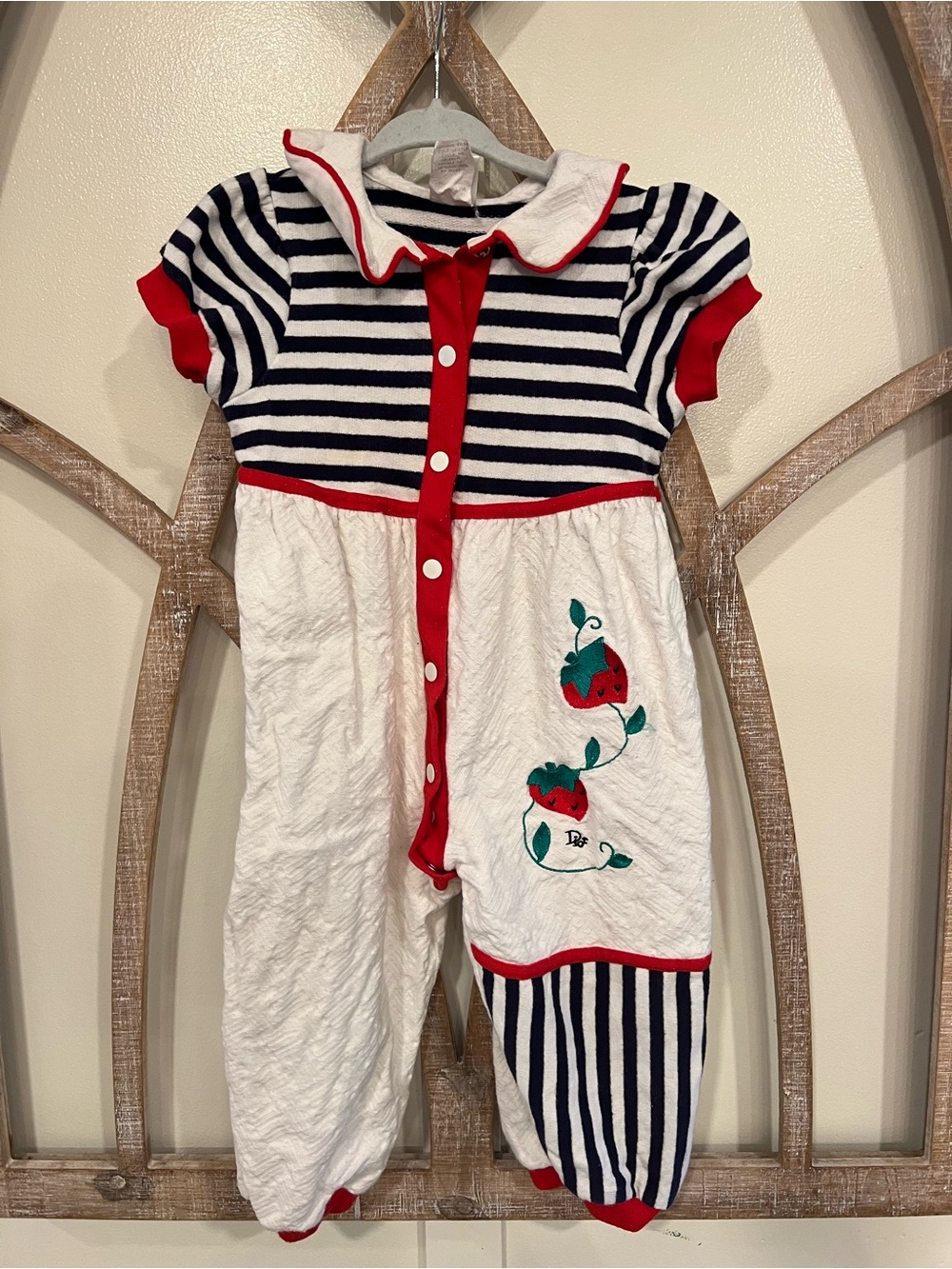 Baby Dior Strawberry One Piece Outfit size 24 months